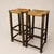 Mid-Century Modern 1960s Dutch Mid-Century Modern Oak and Rush Bar Stools, Set of Four, 31.5" H For Sale - Image 3 of 6