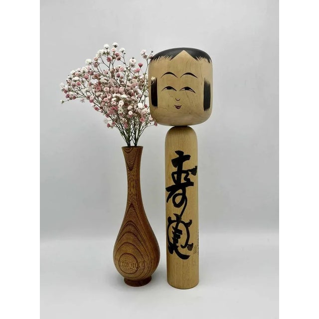 Vintage Kokeshi Figurine by Sato Fumio, 1960s For Sale - Image 4 of 9