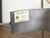 Pair of Trouvailles Metal and Brass Side Tables with Swan Necks and Doors For Sale - Image 10 of 11
