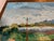 Robert Mendoze Original Oil Painting, French Coastal Harbor, Signed and Dated 1967, Framed For Sale - Image 11 of 11