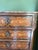 Italian Antique Walnut 6-Drawer Chest With Floral Marquetry and Stone Top For Sale - Image 3 of 4