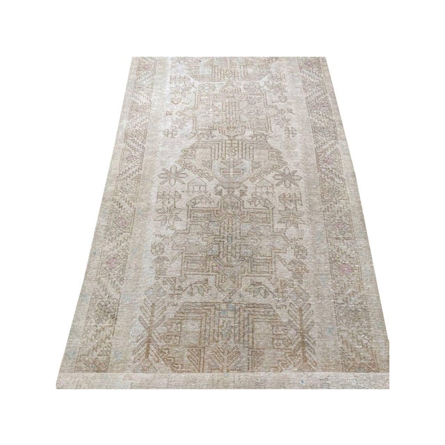 Vintage Persian Karajeh Runner Rug 3x17 For Sale - Image 4 of 6