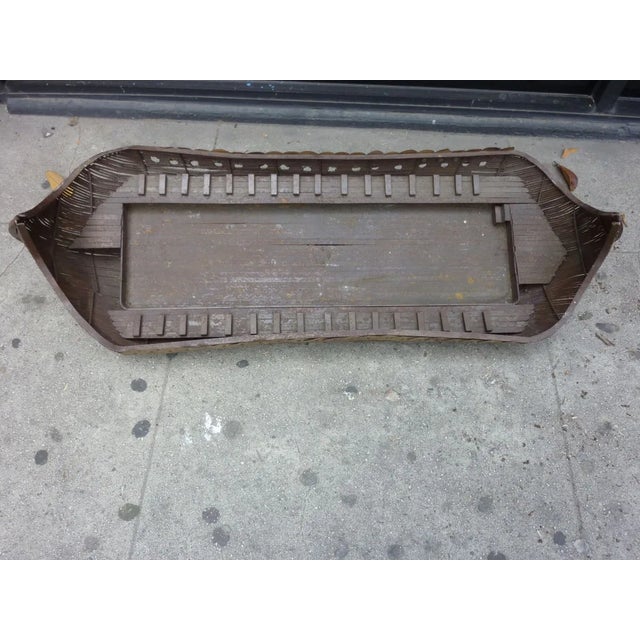 Mid-Century Modern Iron Viking Boat For Sale - Image 3 of 5