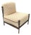 Attributed Michael Taylor Designs Montecito Armless Chair in Bronzed Aluminum For Sale