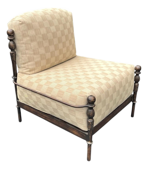 Attributed Michael Taylor Designs Montecito Armless Chair in Bronzed Aluminum