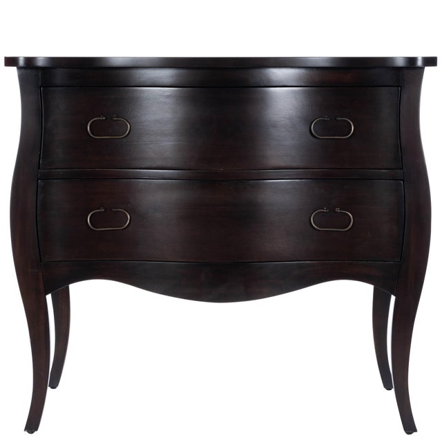 Rochelle 2 Drawer Chest, Dark Brown For Sale - Image 12 of 12