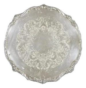 Vintage Heritage 1847 Rogers Bros. 9426 Round Silver Plated Platter Tray