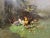 19th Century French Barnyard Oil Painting Signed H. Lambert for Galien-Laloue For Sale - Image 4 of 12