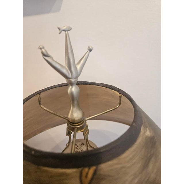 1990s Janna Ugone Handpainted Heirloom Floor Lamp For Sale - Image 4 of 7