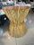 Wood Vintage McGuire Rattan Dining Game Table Base Braided Wicker Sheaf of Wheat For Sale - Image 7 of 12