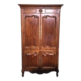 Vintage Henredon Mahogany Armoire For Sale