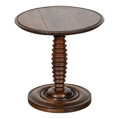 Antique French Bobbin Fruitwood Table, 1880 For Sale