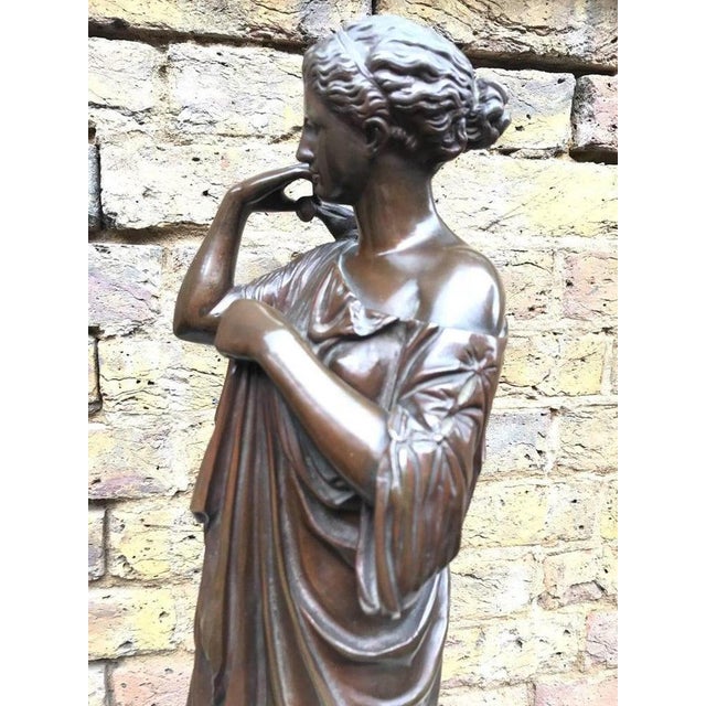 19th Century Bronze of a Roman Goddess For Sale - Image 4 of 9