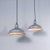 1950s Industrial Grey Enamelled Pendant Lamp from Benjamin, 1950s For Sale - Image 5 of 10