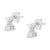 Haus of Brilliance 14KT White Gold 1/2 cttw Double Diamond Dangle Stud Earrings (H-I, I1-I2) For Sale - Image 4 of 6
