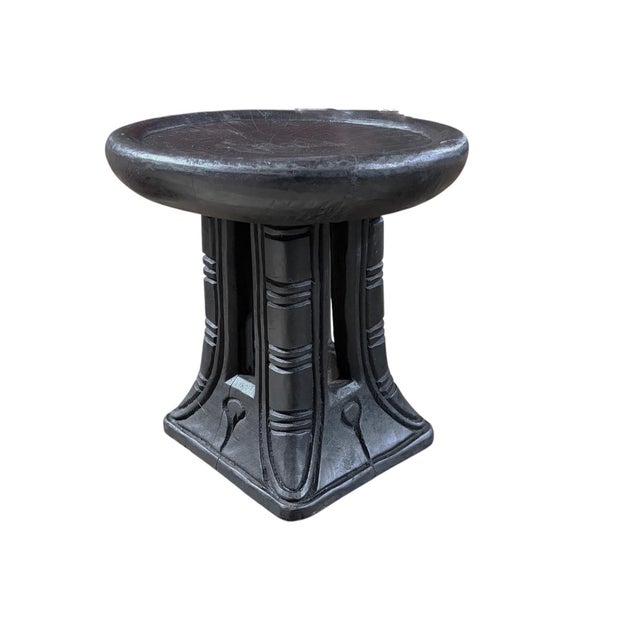 Vintage Tribal Nobility Bamileke Stool/Table Cameroon 13" H For Sale - Image 4 of 8