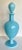 Early 20th Century Antique Portieux Vallerysthal French Blue Opaline Glass Decanter For Sale - Image 5 of 6
