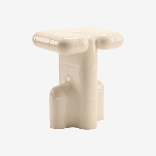 U - 001 Side Table in Ivory by Rollo Studio For Sale - Image 6 of 6