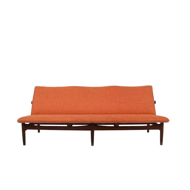 Wood Teak Model 137 Japan Sofa by Finn Juhl for France and Son, Denmark, 1950s For Sale - Image 7 of 13