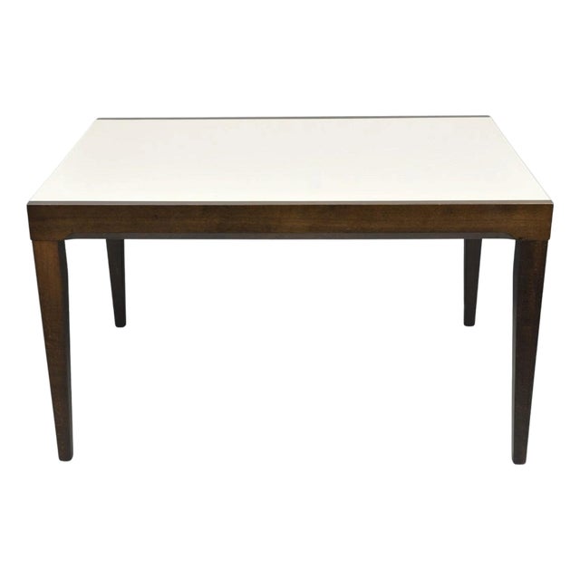 Calligaris S.p.A Italian Modern Extendable Glass Top Dining Table W/ Hidden Leaf For Sale