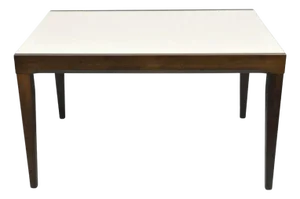 Calligaris S.p.A Italian Modern Extendable Glass Top Dining Table W/ Hidden Leaf