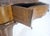 Arts & Crafts Italian One Drawer Thick Burl Olive Wood Veneers Patches Console Table MINT For Sale - Image 3 of 18