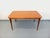 Vintage rectangular dining table in Scandinavian style from the 1950s/60s, made of teak, with a rounded rectangular top...