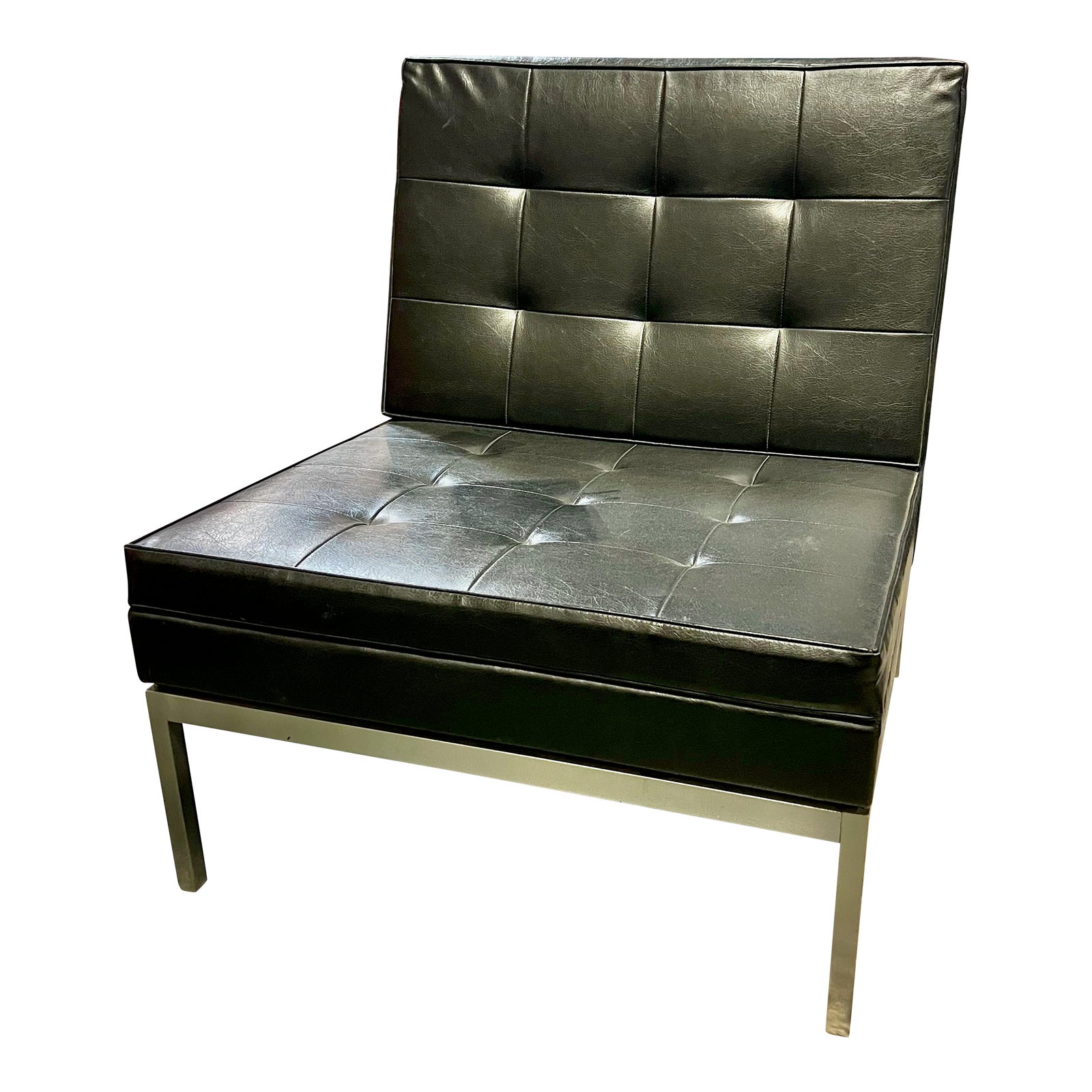 1960s Vintage Florence Knoll Living Room Model 65 Chrome Original