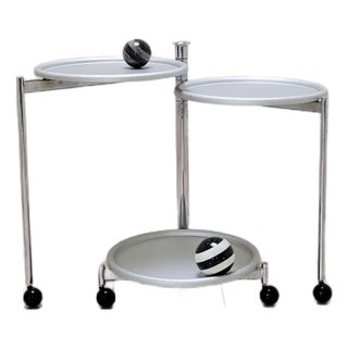 Cidue Italy Treusa 1986 Post-Modern Bar Cart Table by Toshiyuki Kita For Sale