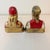 1940s Daison Metalliques 24k Gold Plated Cast Metal Dante & Beatrice Bookends For Sale - Image 9 of 12