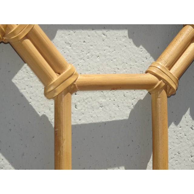 Vintage French Country Bamboo Queen Headboard For Sale - Image 11 of 15