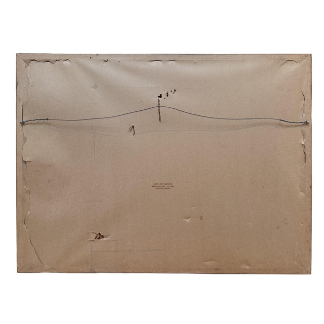 Abstract Expressionist Landscape by Leon Saulter, 1958 For Sale In Sacramento - Image 6 of 7