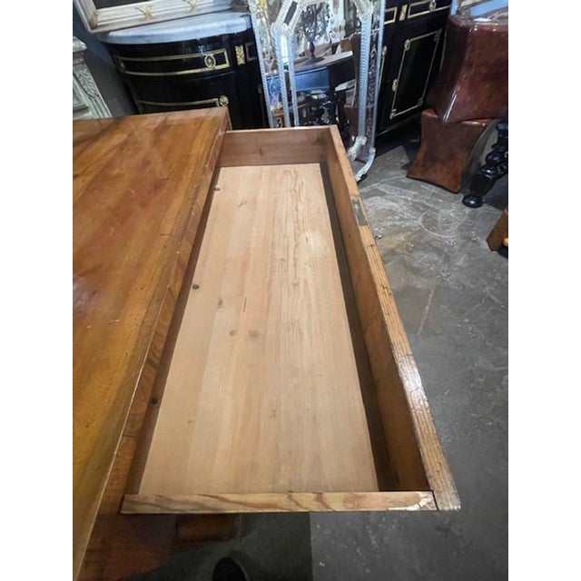 19th C. German Biedermeier Walnut Commode For Sale - Image 4 of 8