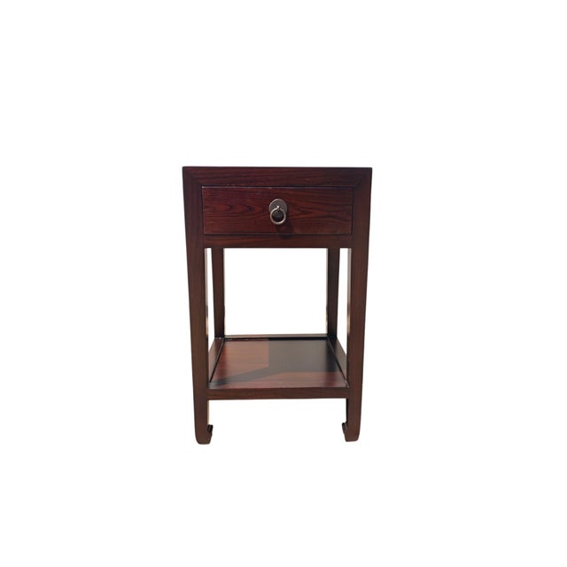 Pair of Chinese Single-Drawer Side Tables For Sale - Image 4 of 9