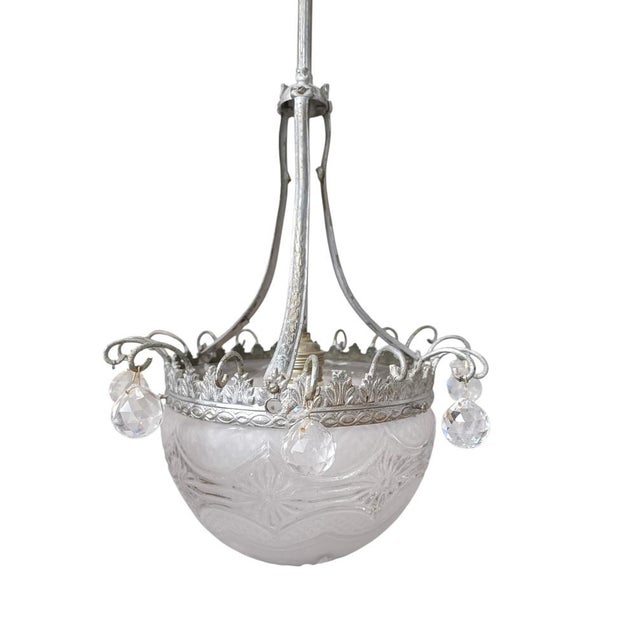 Vintage Art Deco Hanging Lamp, 1890s For Sale - Image 4 of 6