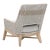 Taupe Tapestry Teak & Rope Outdoor Club Chair For Sale - Image 8 of 12