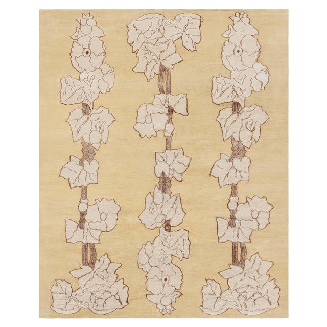 Modern Napa Vines Handmade Wool Rug by Doris Leslie Blau For Sale