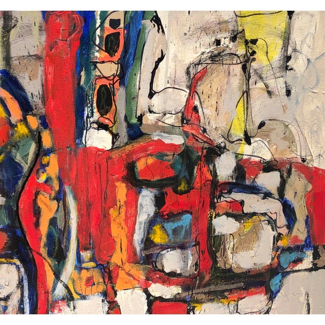 Obsession 31-Bold Abstract- 48"x60"x1.5" For Sale - Image 4 of 7