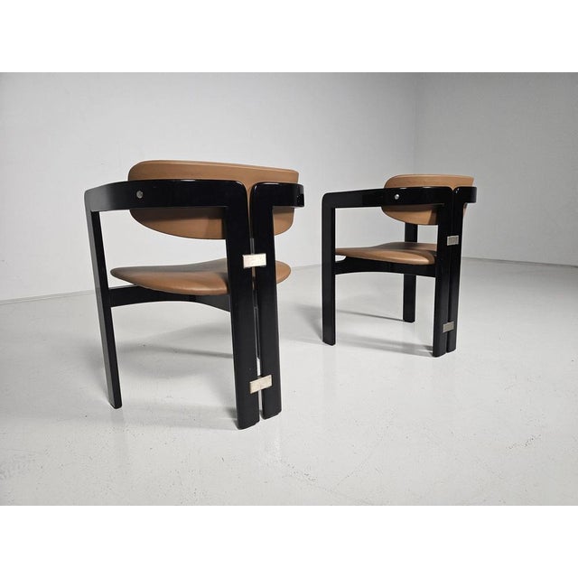1960s Set of Pamplona Chairs attributed to Augusto Savini from Pozzi, 1960s For Sale - Image 5 of 9