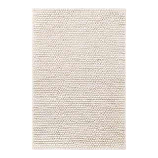 Dash & Albert by Annie Selke Niels Ivory Woven Wool/Viscose Rug, 7' 6" x 9' 6" For Sale