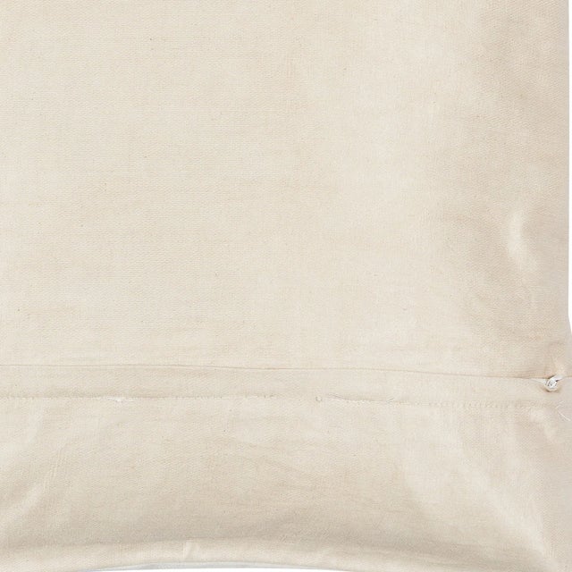New Silk Hand Embroidery Suzani Textile Cushion Cover in Cream & Blue. 18"x19" For Sale - Image 4 of 4