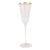 VIETRI Natalia Gold Champagne Glass For Sale