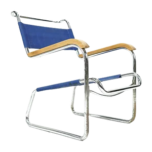 Bauhaus Cantilever Chair in Blue by Karel Ort for Hynek Gottwald, 1930s