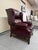 Burgundy Bradington Young Chippendale Hi-Leg Recliner, Burgundy For Sale - Image 8 of 12