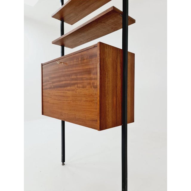 Brown Vintage Moduclar Danish Teak Room Divider, 1960s For Sale - Image 8 of 10