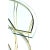 Gold Curved 1970s Gold Brass Colored Sofa Table Console With Glass Top For Sale - Image 8 of 12