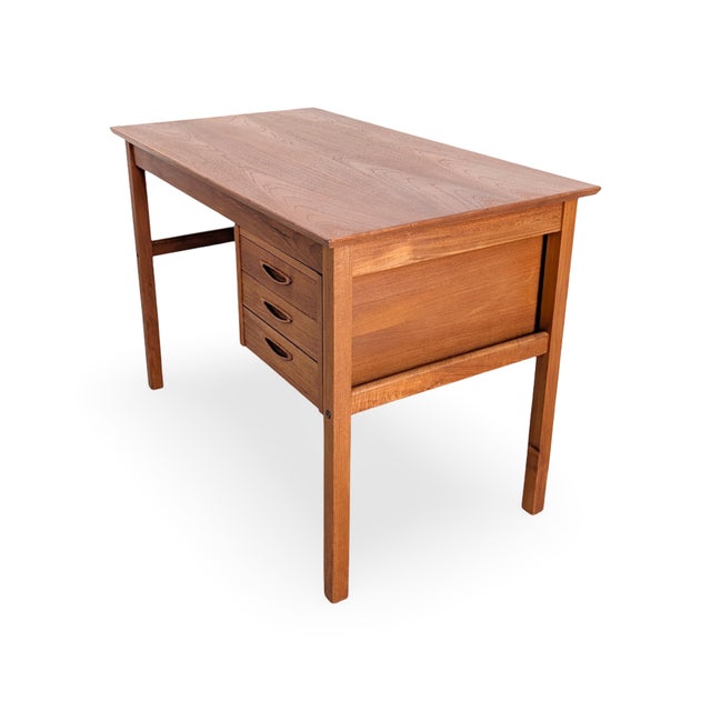 Wood Vintage Danish Teak Desk, 1960s For Sale - Image 7 of 11