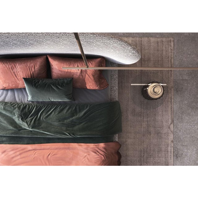 Modern Art Deco Side Table in Lacquered Dark Wood with Glass from Kabinet For Sale - Image 4 of 9