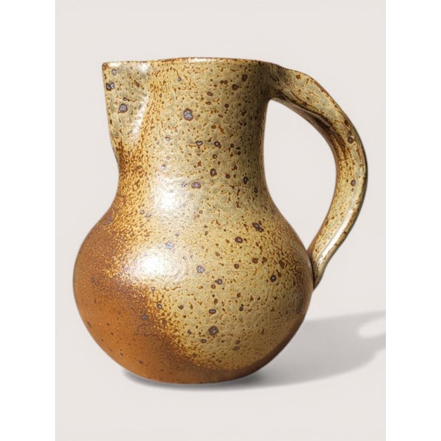 Pyrite Stoneware Pitcher by Michel Dumont, 1980s For Sale - Image 9 of 9
