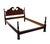 GEORGETOWN GALLERIES Solid Mahogany Traditional Style Full Size Pediment Bed 44" High 57.5" Wide 82" Deep Mattress Area:...